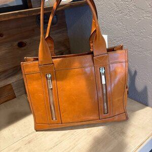 Michael Kors Vintage Double Handle Leather Tote